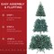 Best Choice Products Pre-Lit Blue Spruce Christmas Tree w/ Foldable Base, Incandescent Lights